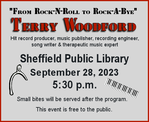 Graphic Terry Woodford at Sheffield Library September 28 2023 5:30 p m